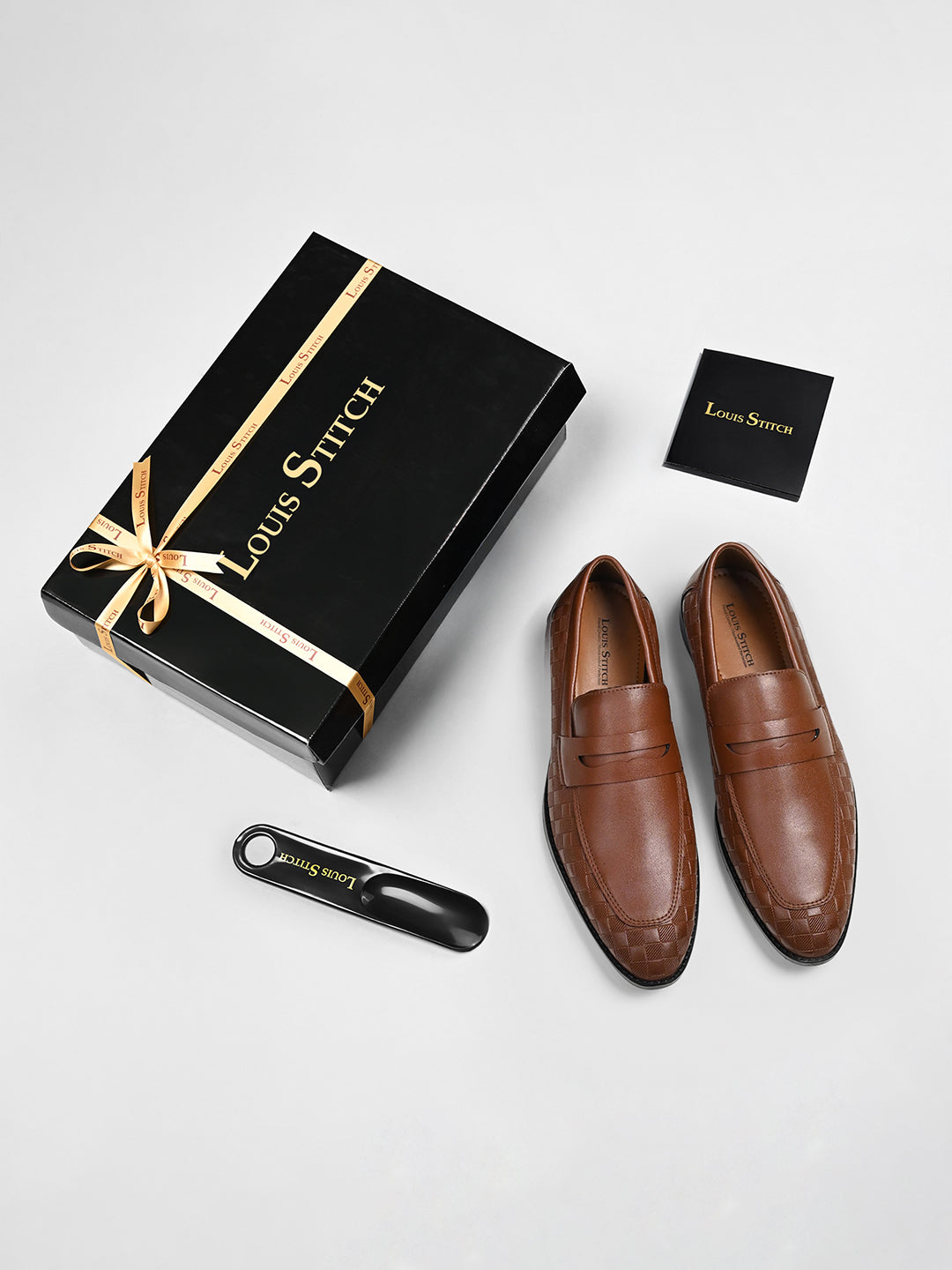 Tan Handcrafted Embossed Moccasin Slipon