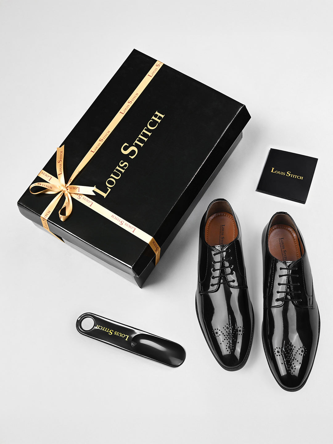 Jet Black Handcrafted Derbys Laceup Shoes