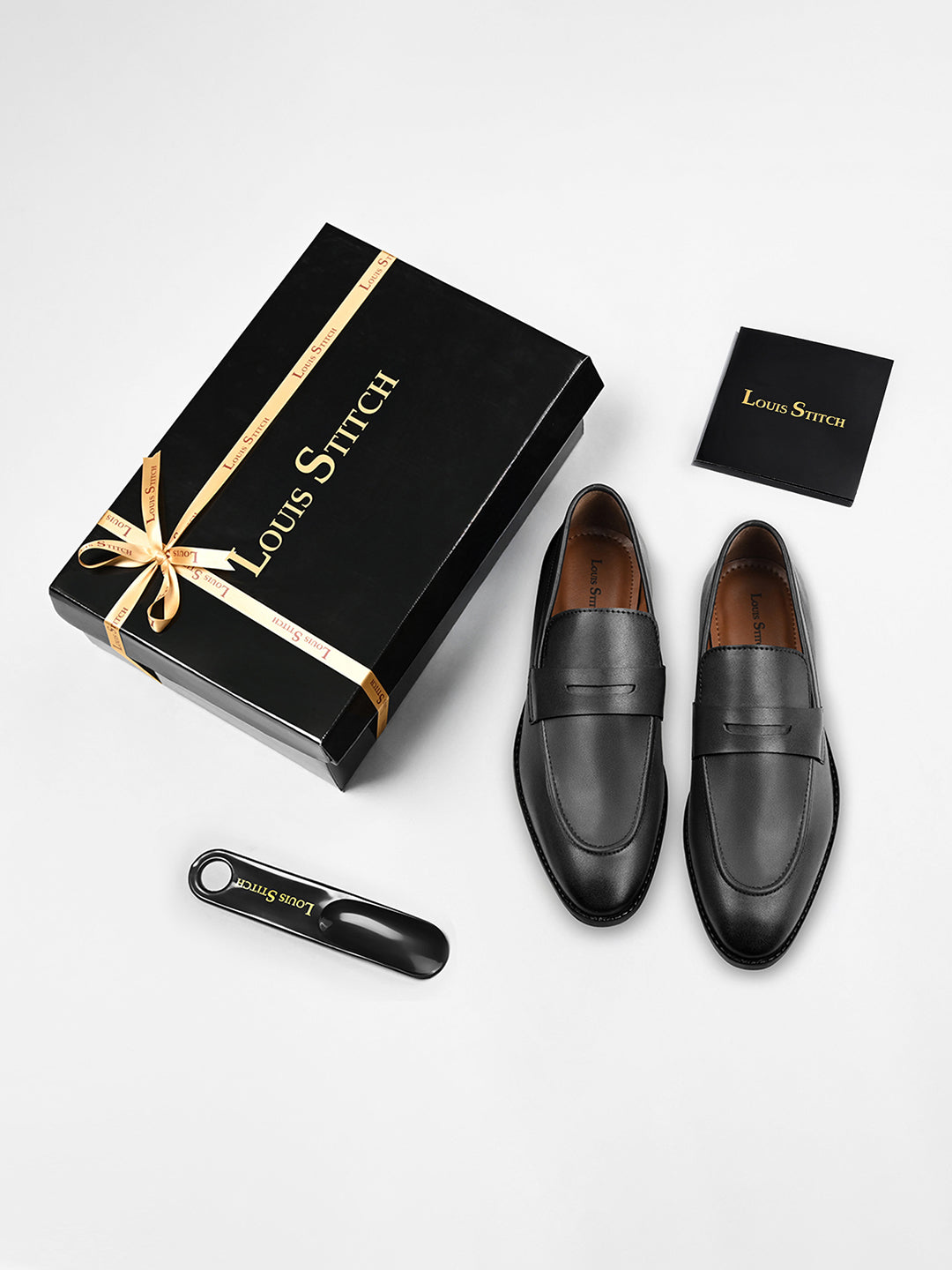 Obsidian Black Slipon Style Comfortable Moccasin