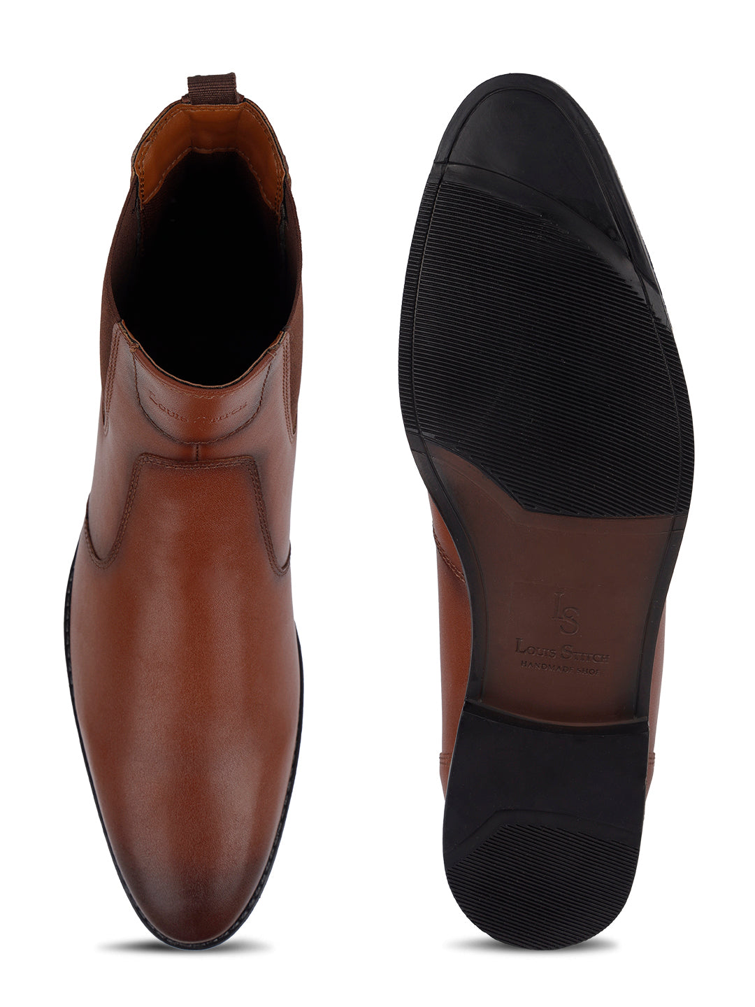 Russet Tan Dual Tone Handcrafted Chelsea Boots