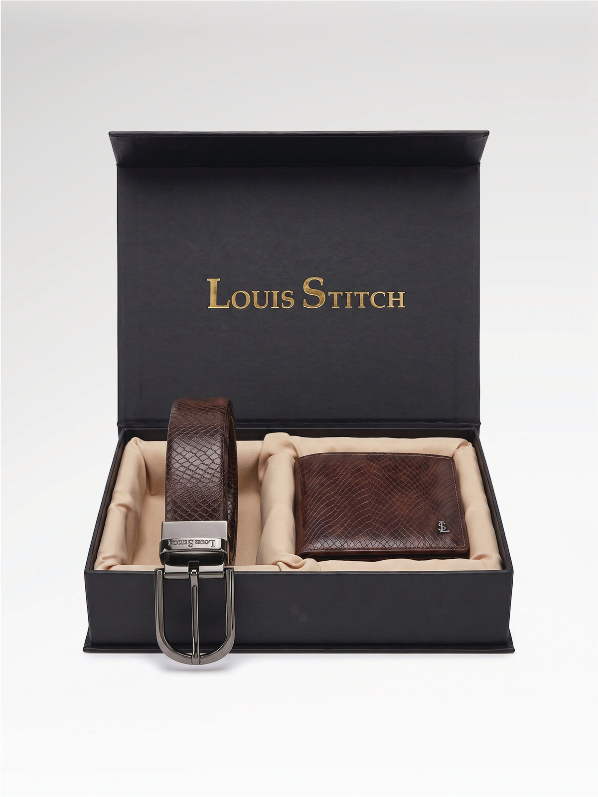 Espresso Brown Belt & Wallet Set