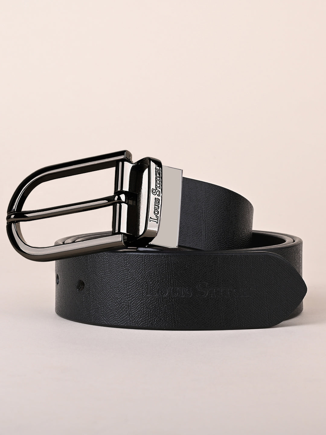 Men's Black & Brown Formal Italian Leather Reversible Belt For Men