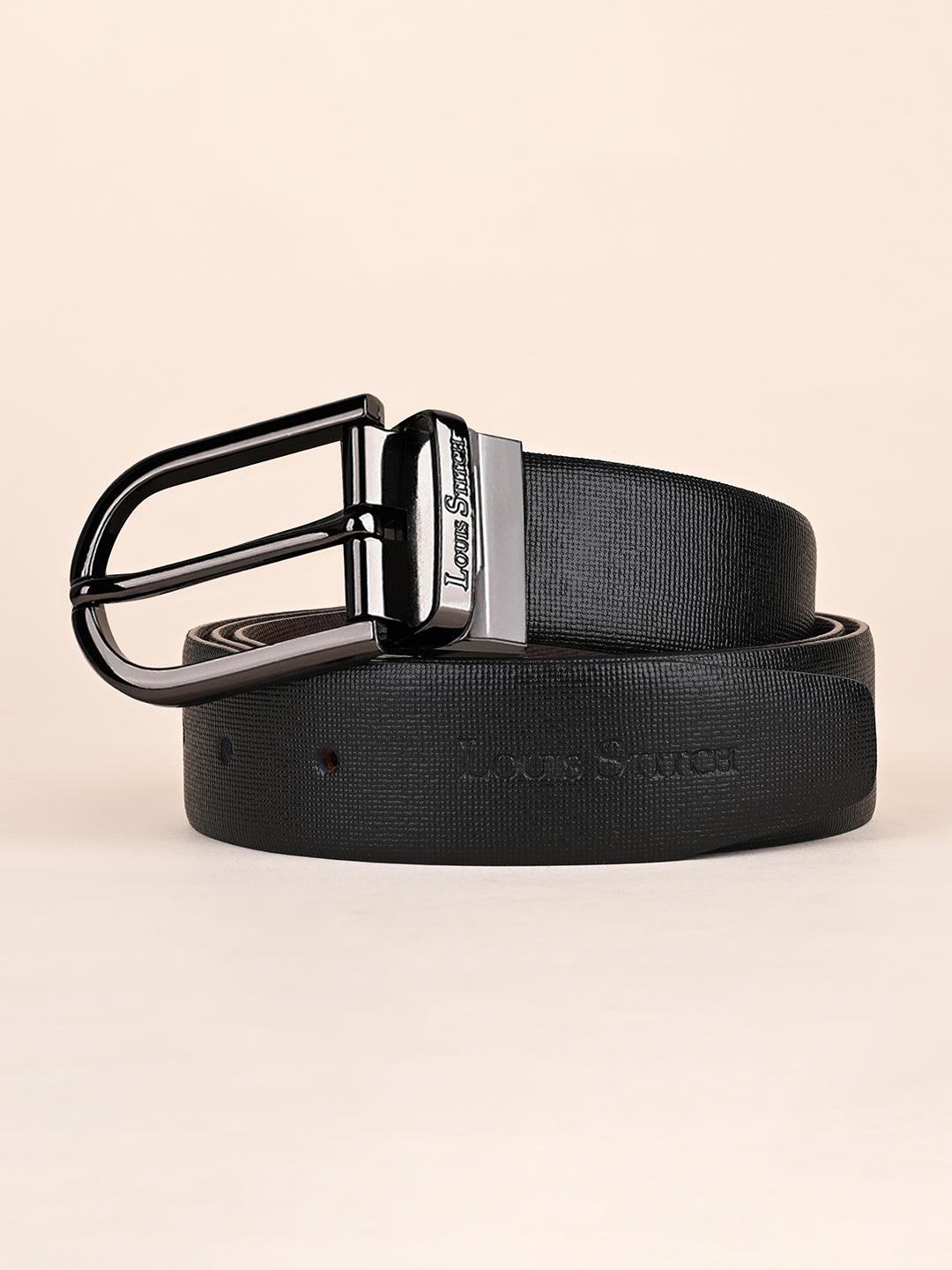 Handcrafted Spanish Leather Reversible Belt For Men