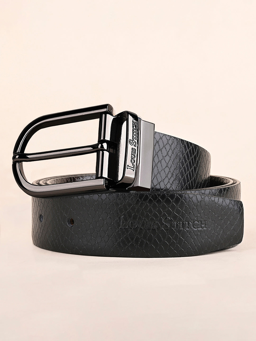 Handcrafted Spanish Leather Reversible Belt For Men