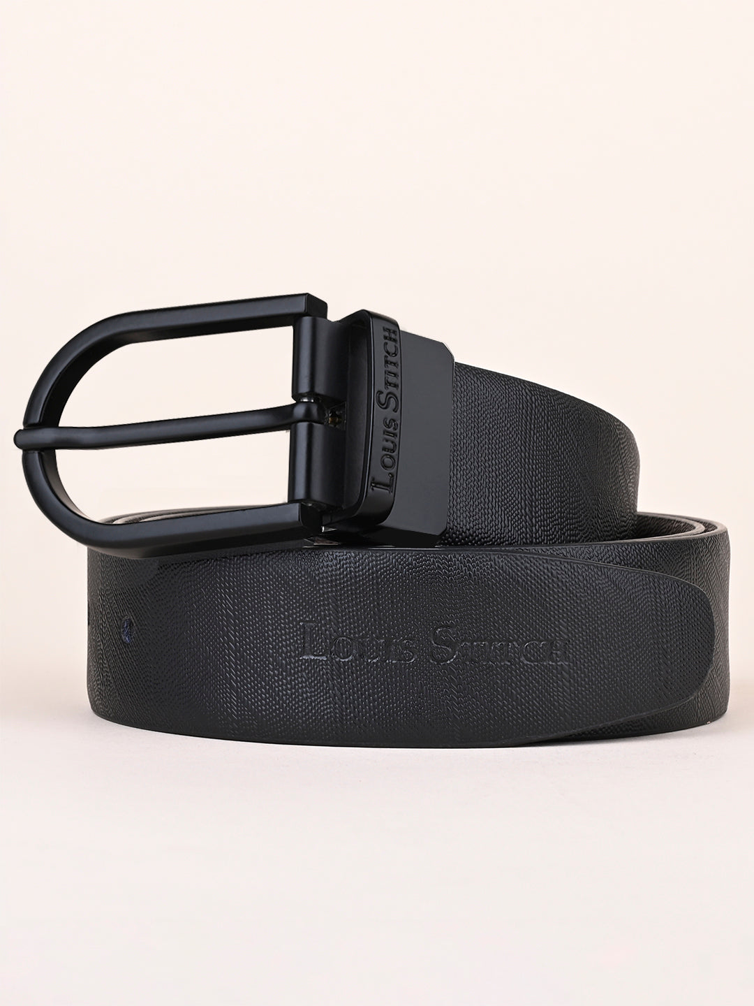 Men's Black & Brown Formal Italian Leather Reversible Belt For Men