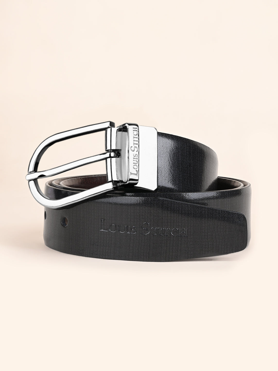 Handcrafted Spanish Leather Reversible Belt For Men