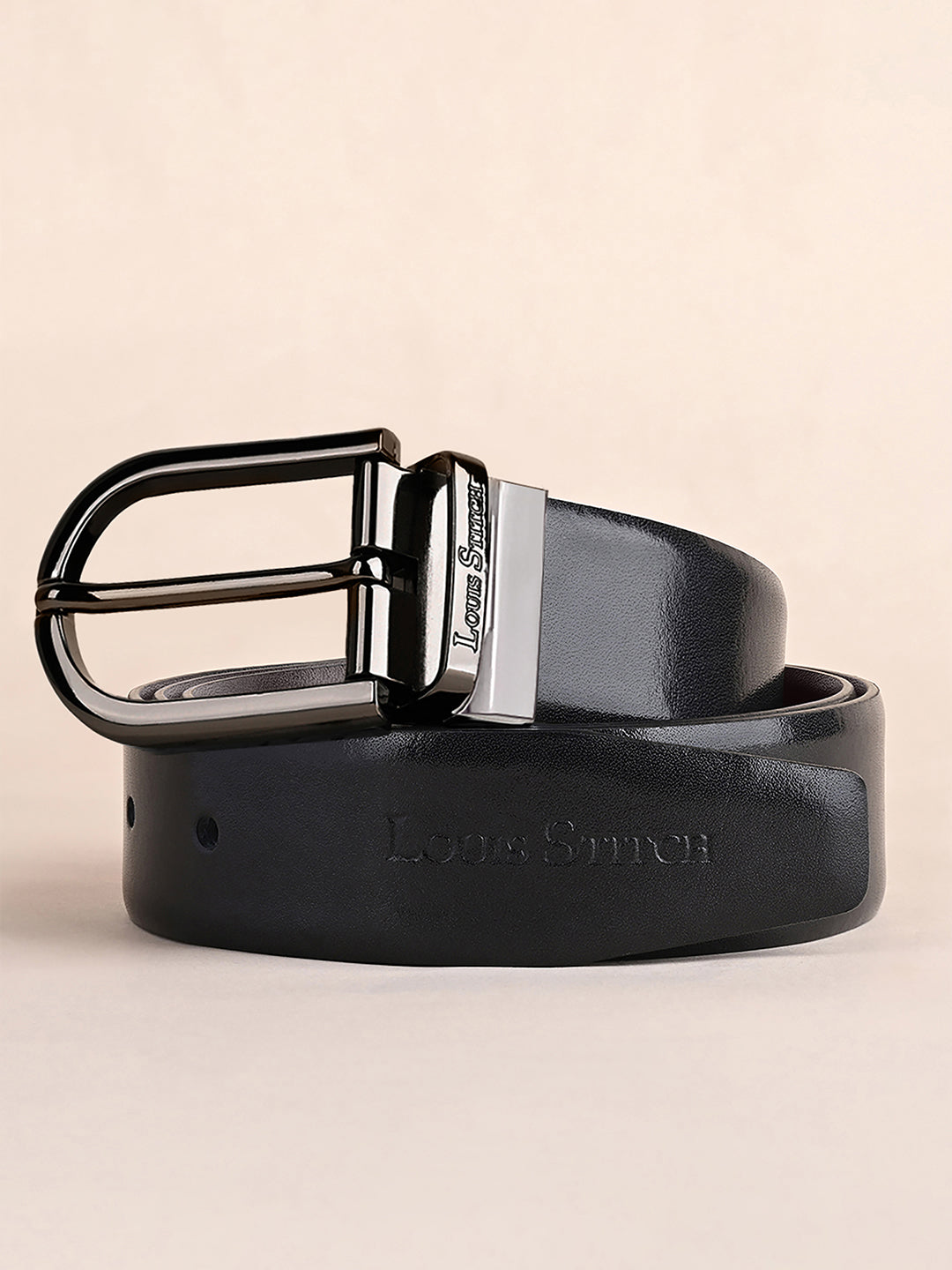 Handcrafted Spanish Leather Reversible Belt For Men