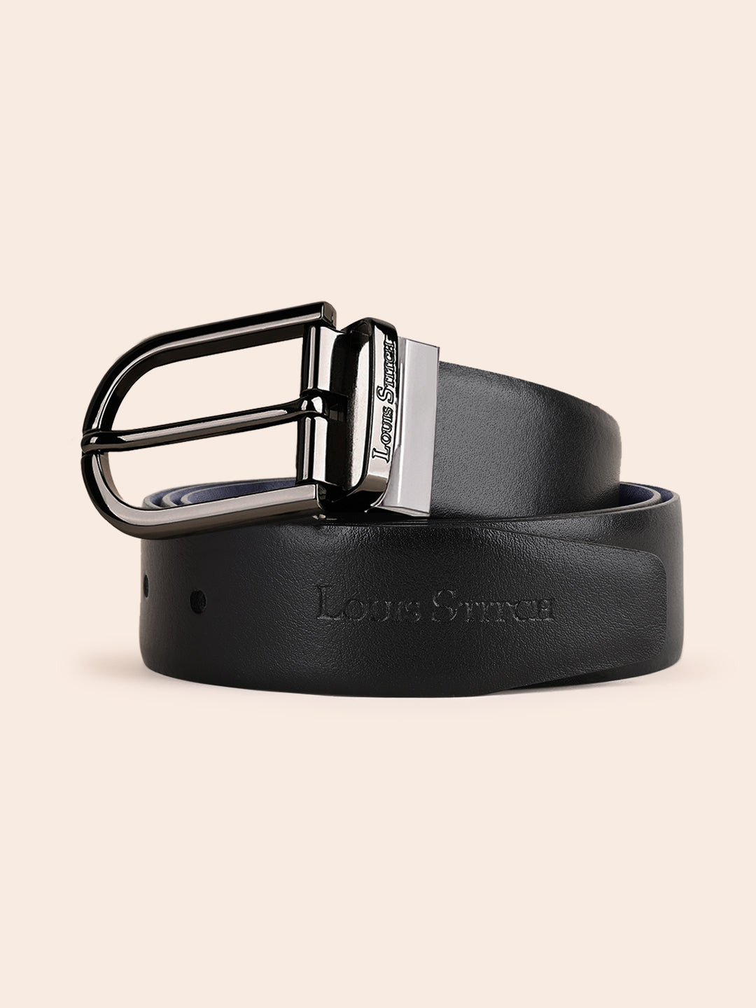 Handcrafted Spanish Leather Reversible Belt For Men
