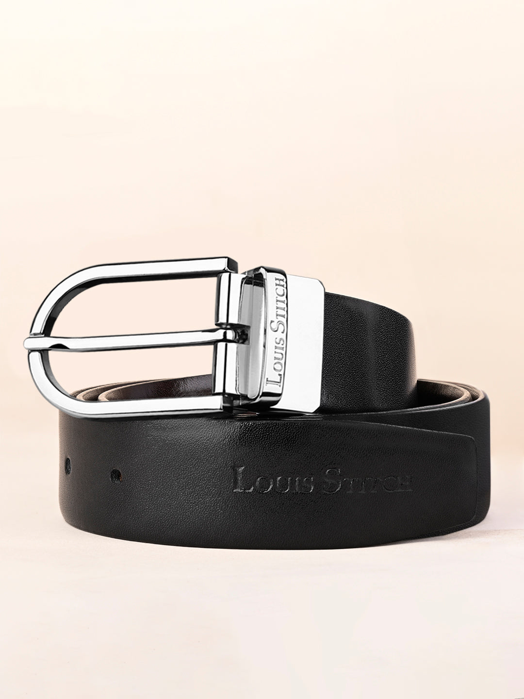 Handcrafted Spanish Leather Reversible Belt For Men