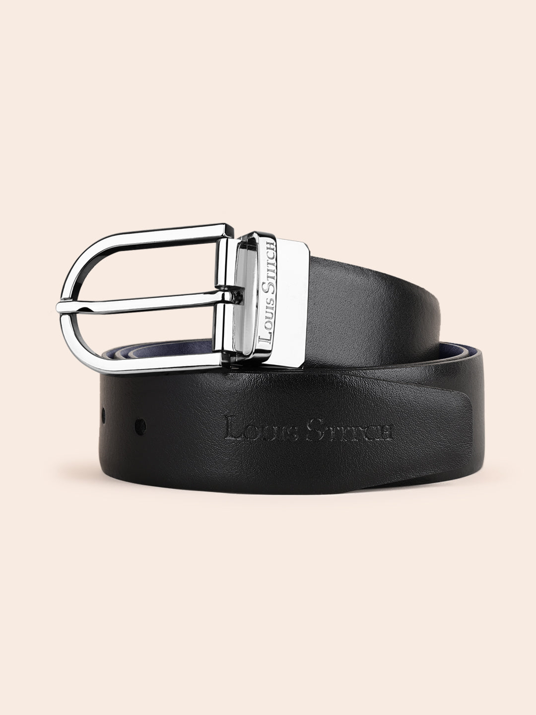 Handcrafted Spanish Leather Reversible Belt For Men