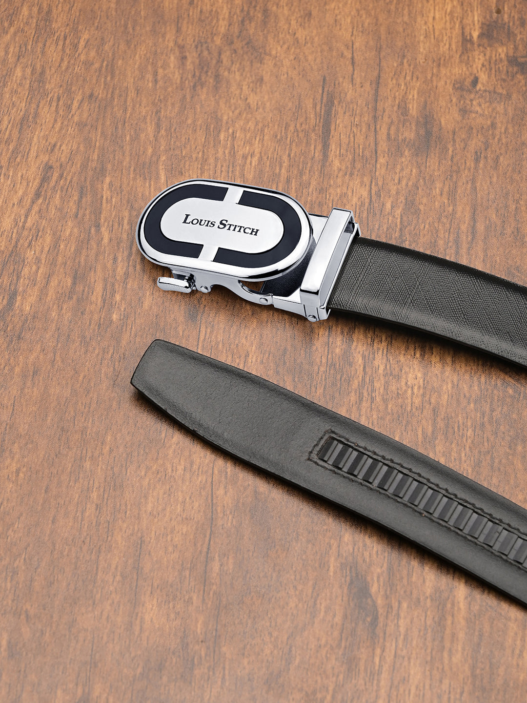 Handcrafted Italian Leather Auto Lock Formal Belt For Men