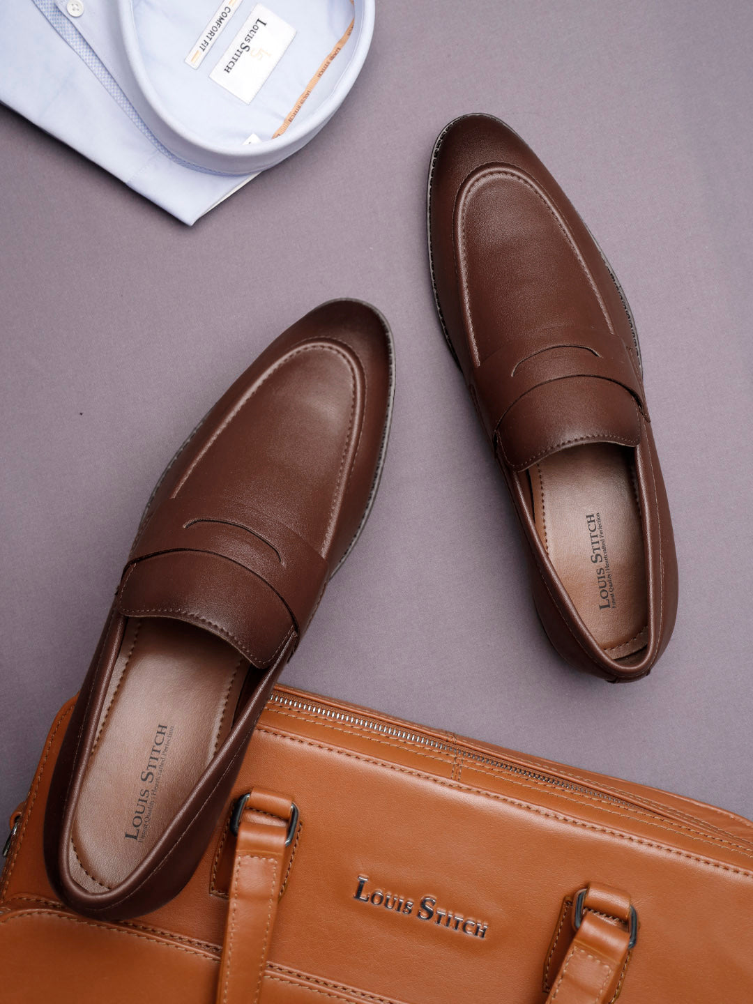 Russet Tan Slipon Style Comfortable Moccasins