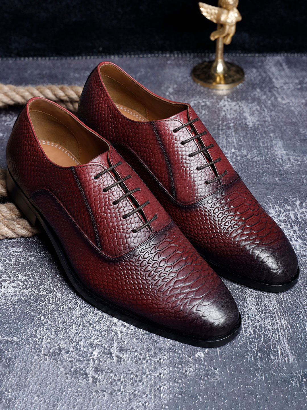 Rosewood Handmade Premium Italian Leather Derby Shoes