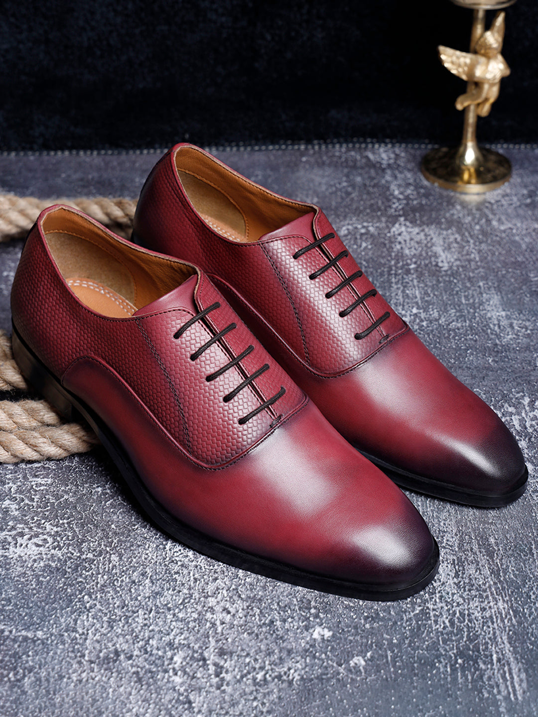 Rosewood Handmade Premium Italian Leather Derby Shoes