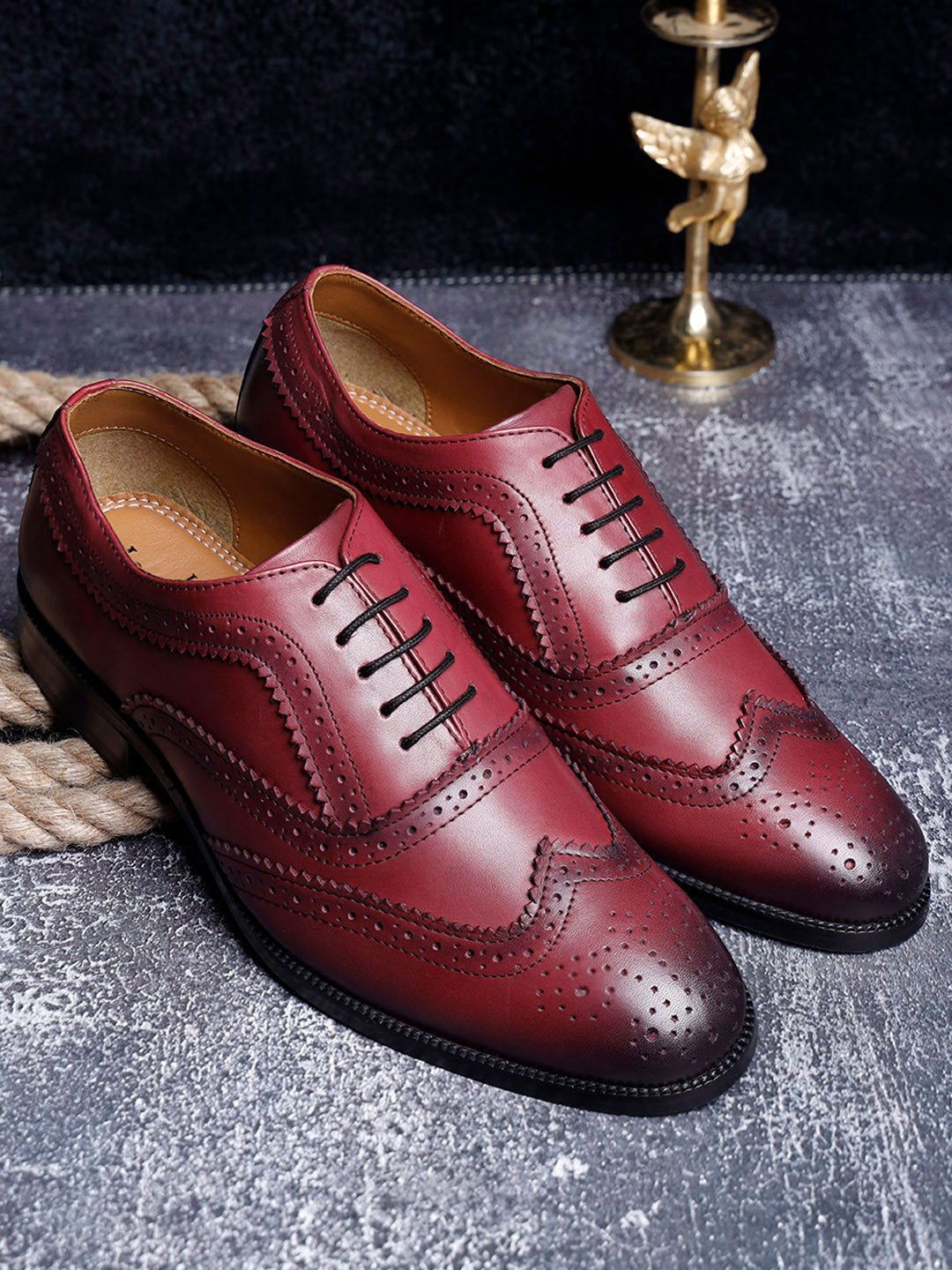 Rosewood Handmade Premium Italian Leather Brogues