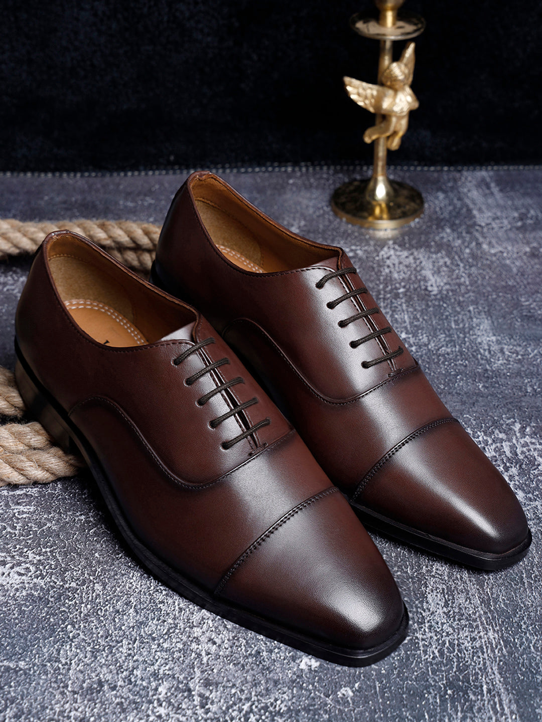 Brunette Brown Handmade Premium Italian Leather Oxfords