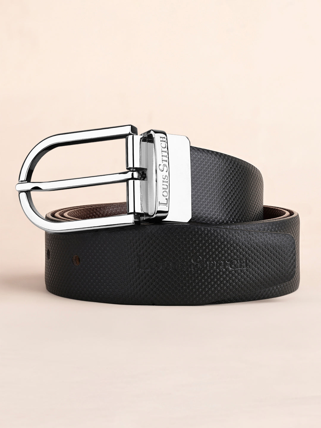 Handcrafted Spanish Leather Reversible Belt For Men