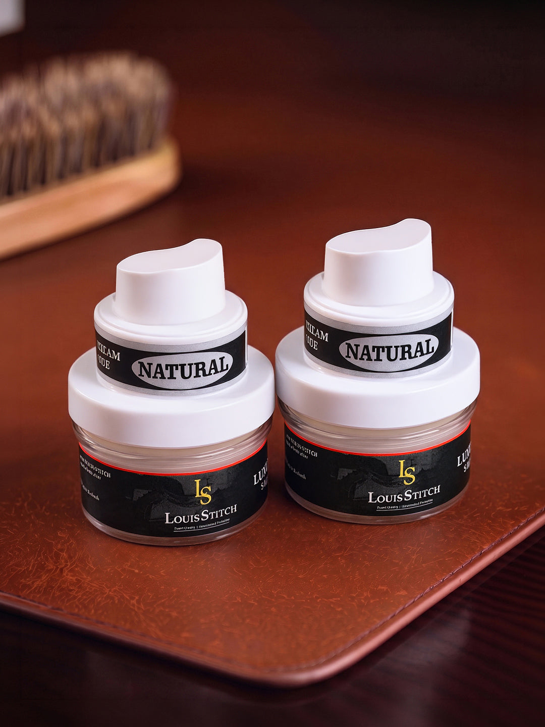 Pack of 2 Neutral Leather Shoe Cream - Best for All Color Shoes