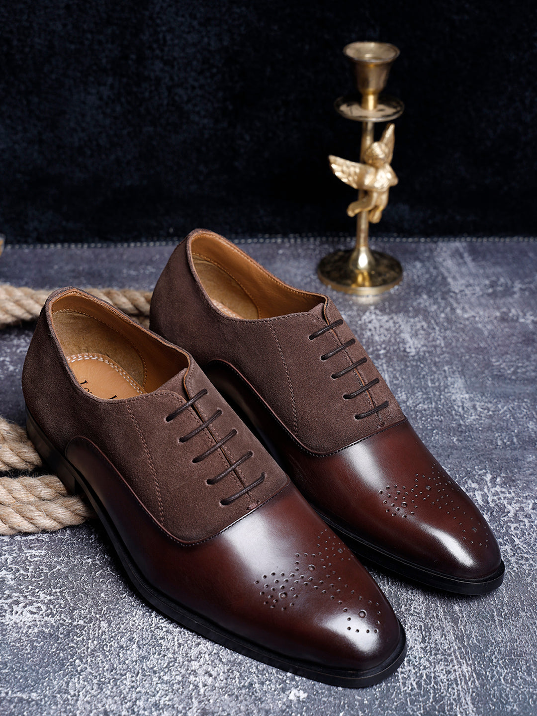 Brunette Brown Handmade Premium Italian Leather Brogues