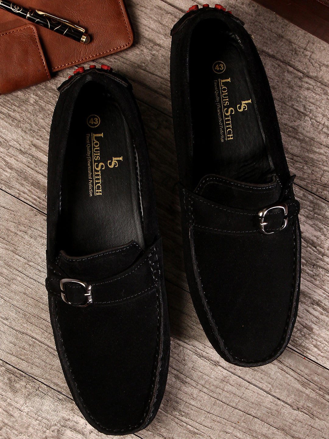 Handmade Italian Suede Leather Penny Loafers
