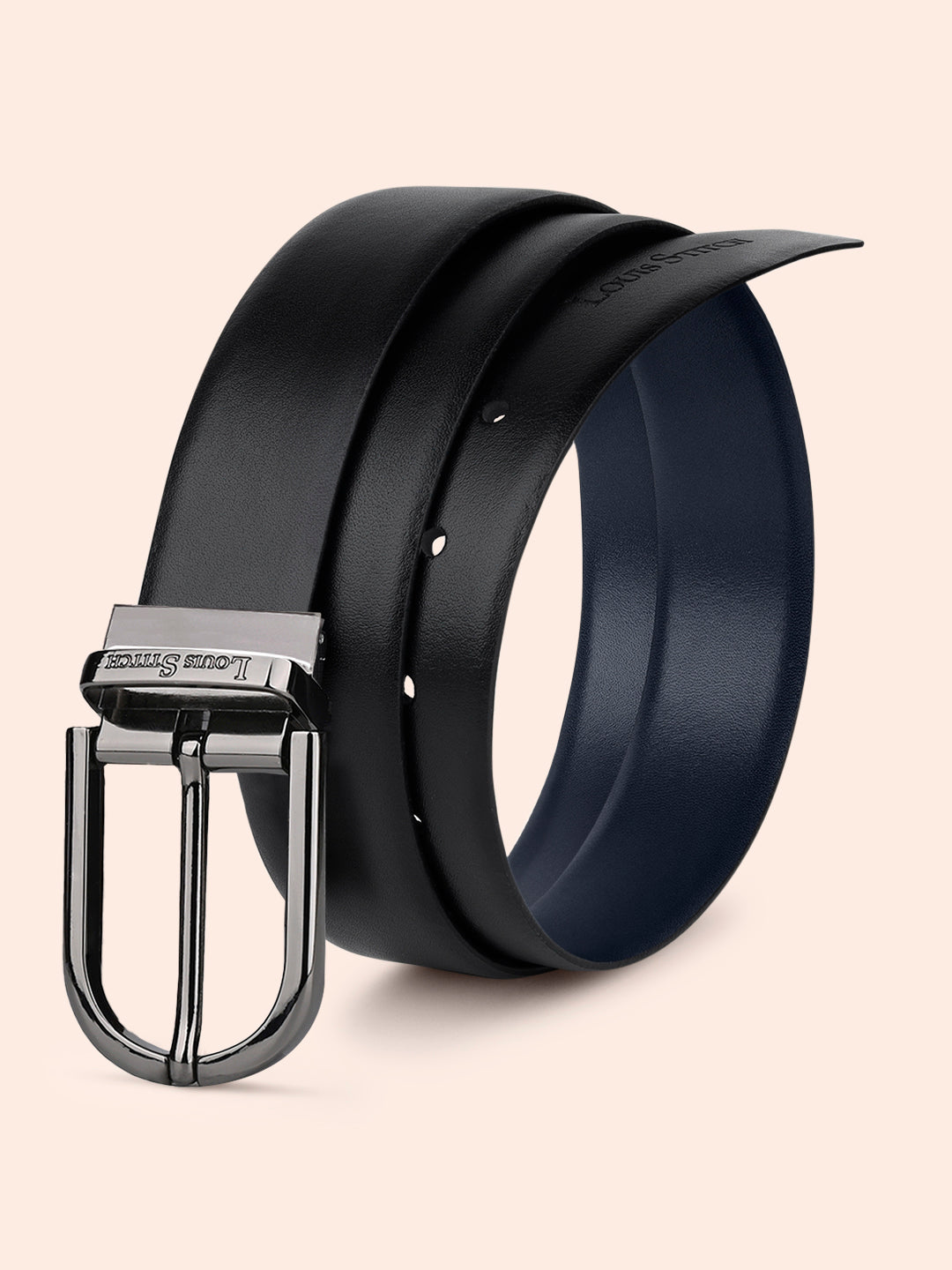 Handcrafted Spanish Leather Reversible Belt For Men