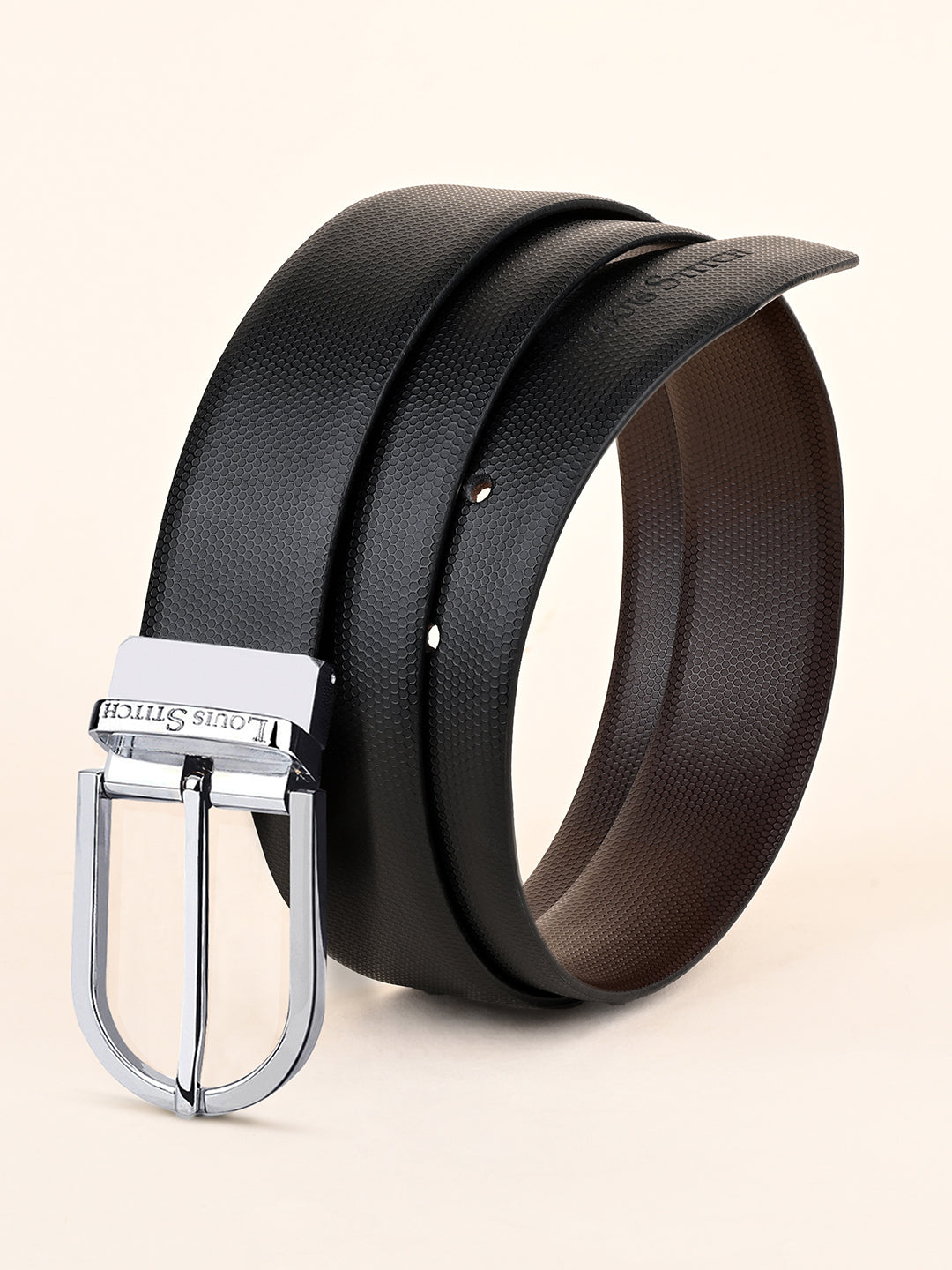 Handcrafted Spanish Leather Reversible Belt For Men