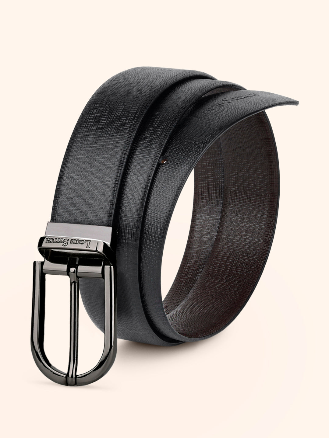 Handcrafted Spanish Leather Reversible Belt For Men