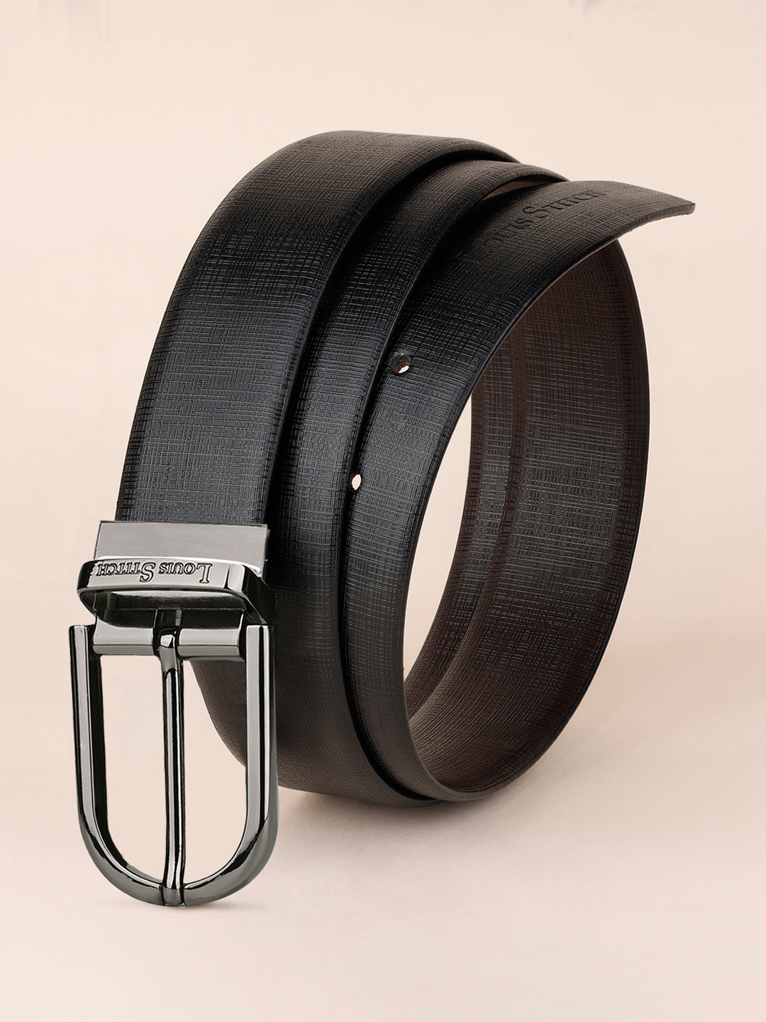 Handcrafted Spanish Leather Reversible Belt For Men