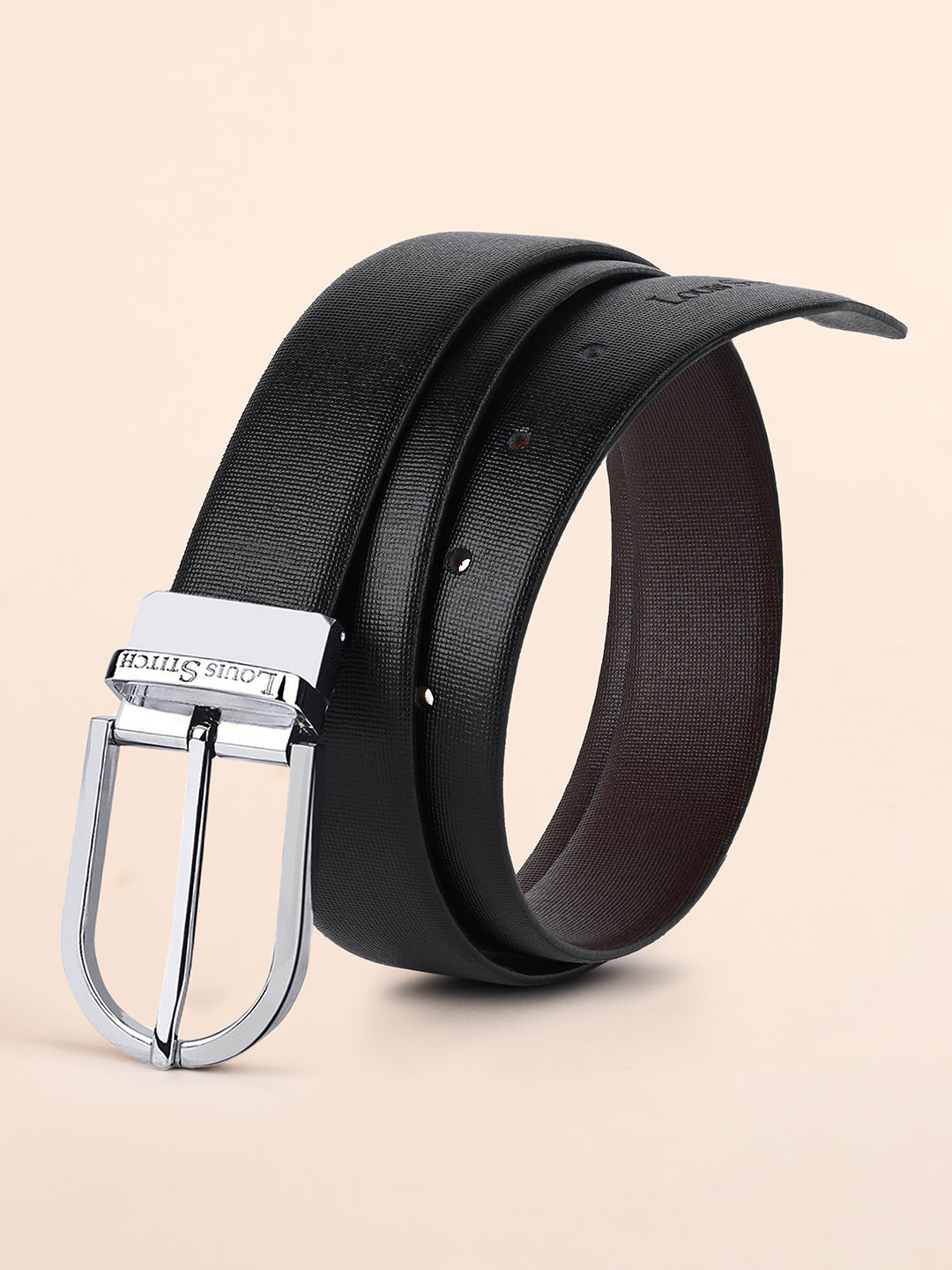 Handcrafted Spanish Leather Reversible Belt For Men