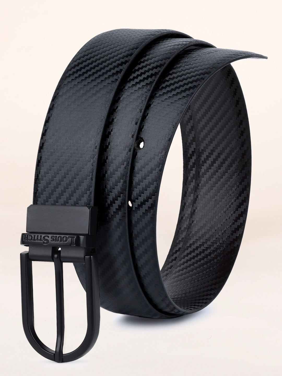Men's Black & Brown Formal Italian Leather Reversible Belt For Men