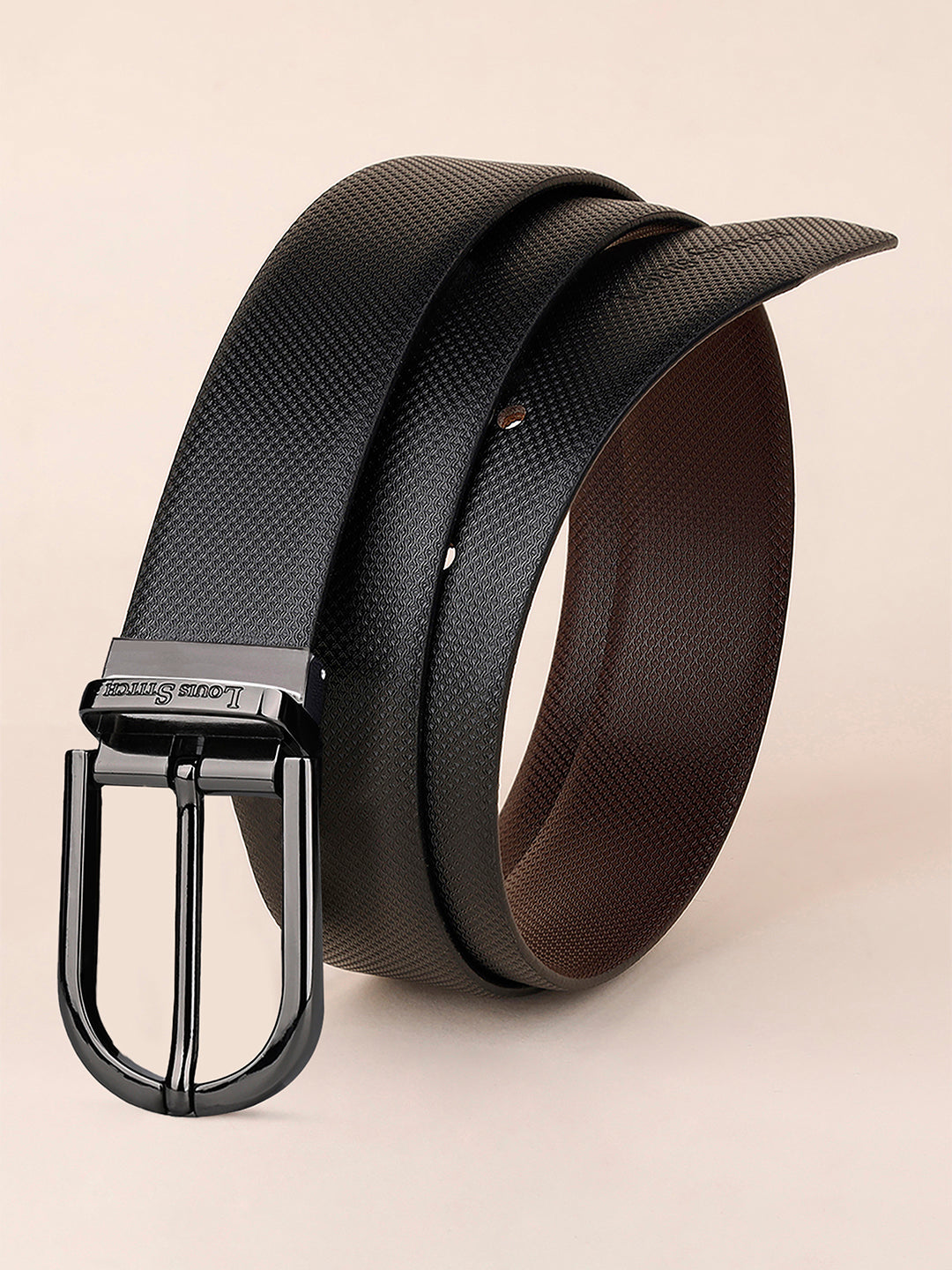 Handcrafted Spanish Leather Reversible Belt For Men
