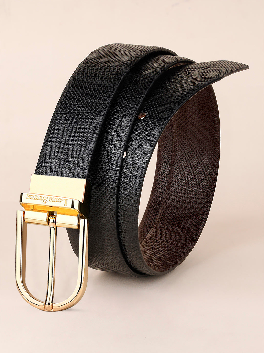 Handcrafted Spanish Leather Reversible Belt For Men