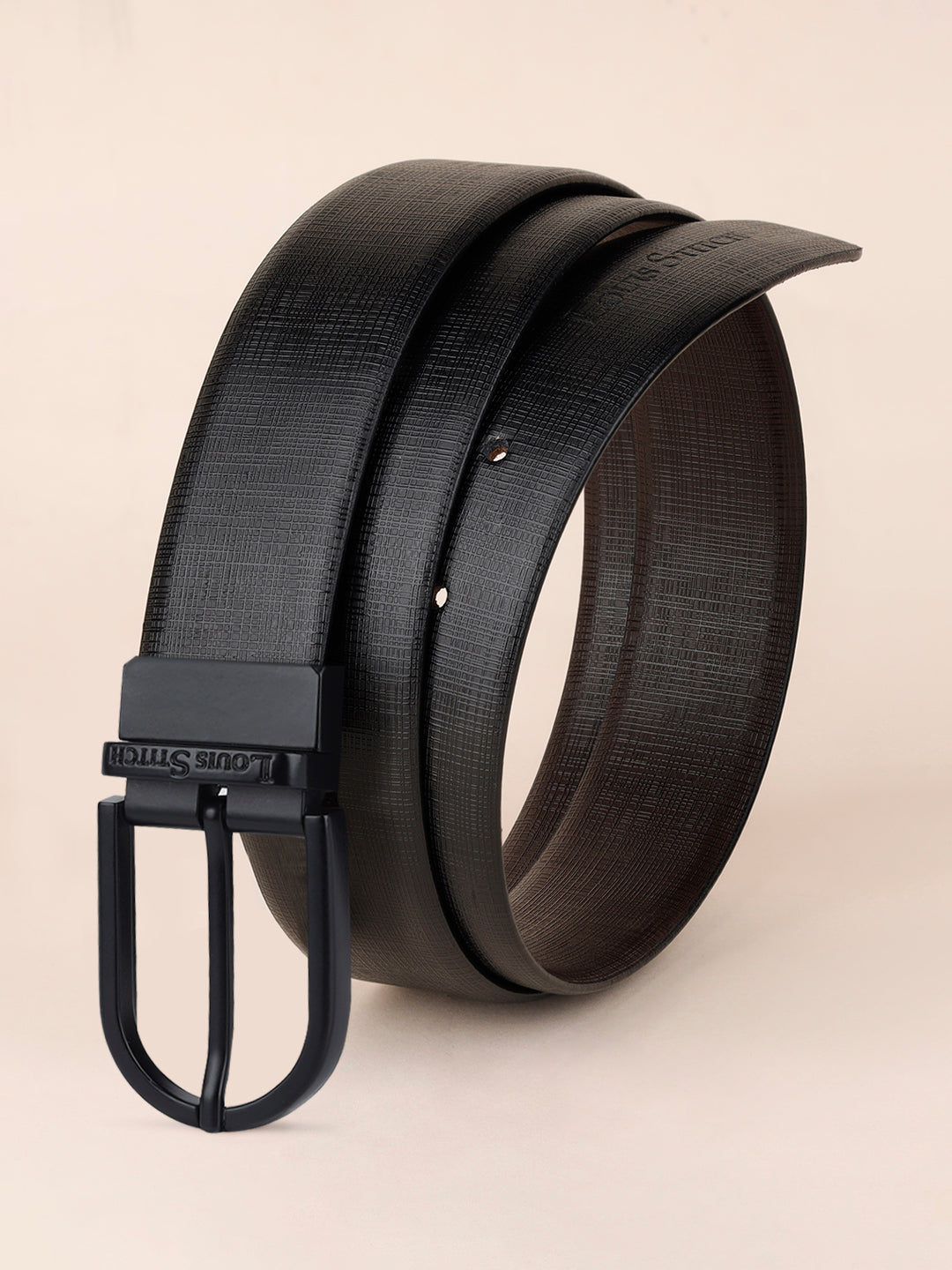 Handcrafted Spanish Leather Reversible Belt For Men