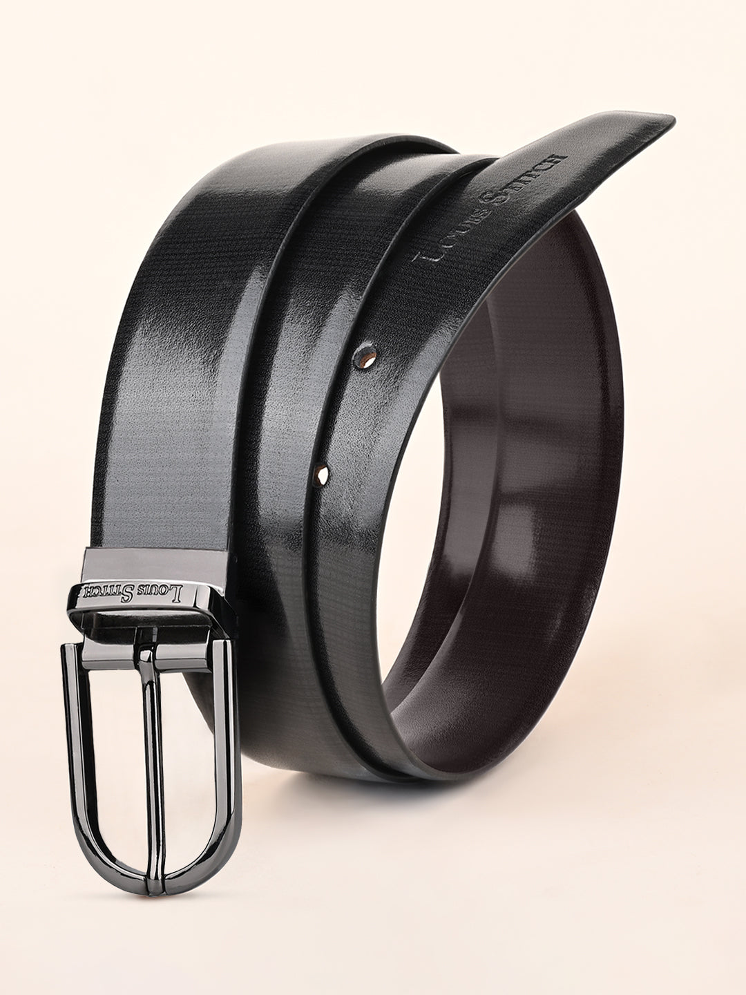 Handcrafted Spanish Leather Reversible Belt For Men