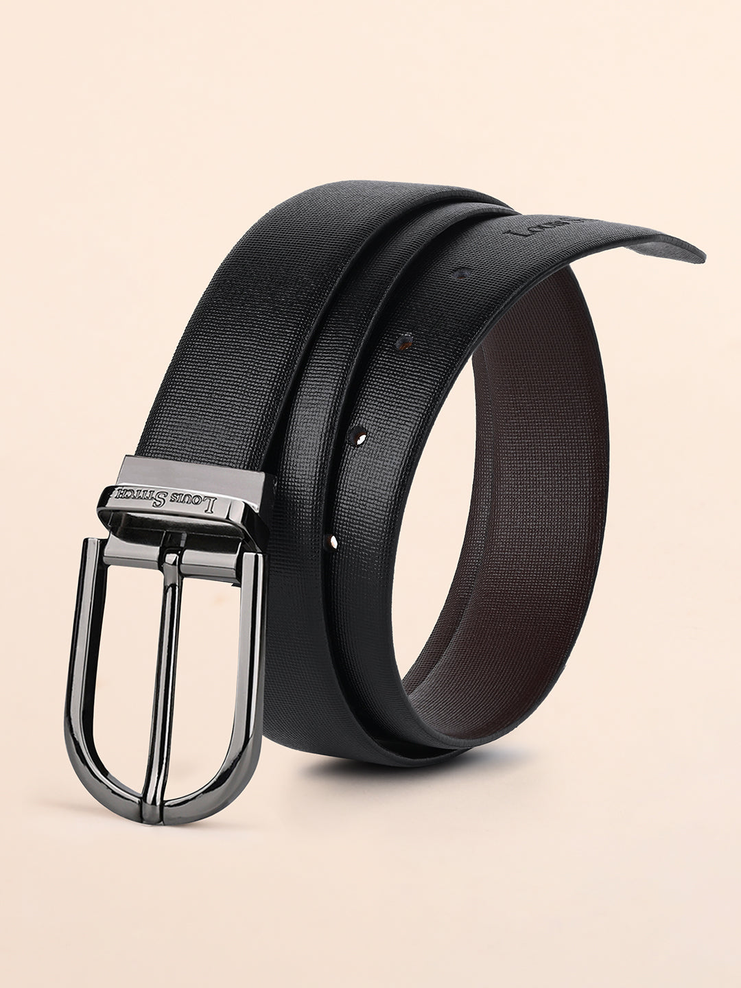 Handcrafted Spanish Leather Reversible Belt For Men