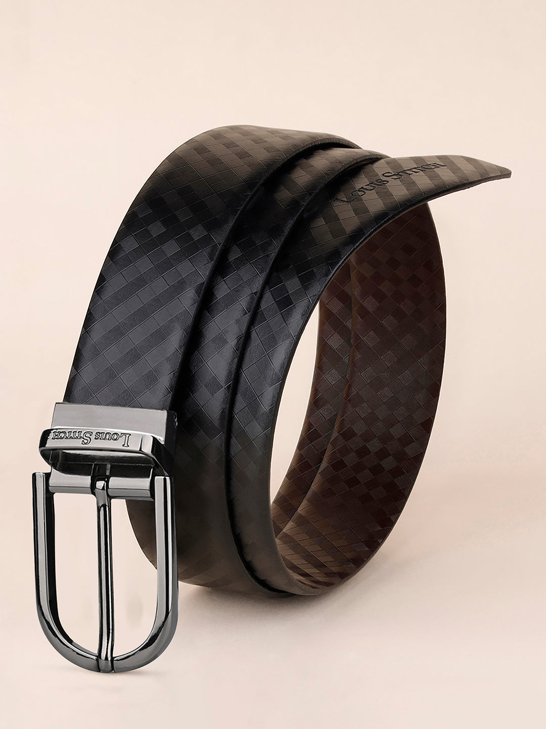 Handcrafted Spanish Leather Reversible Belt For Men
