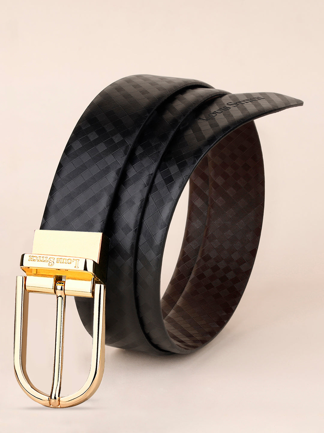 Handcrafted Spanish Leather Reversible Belt For Men