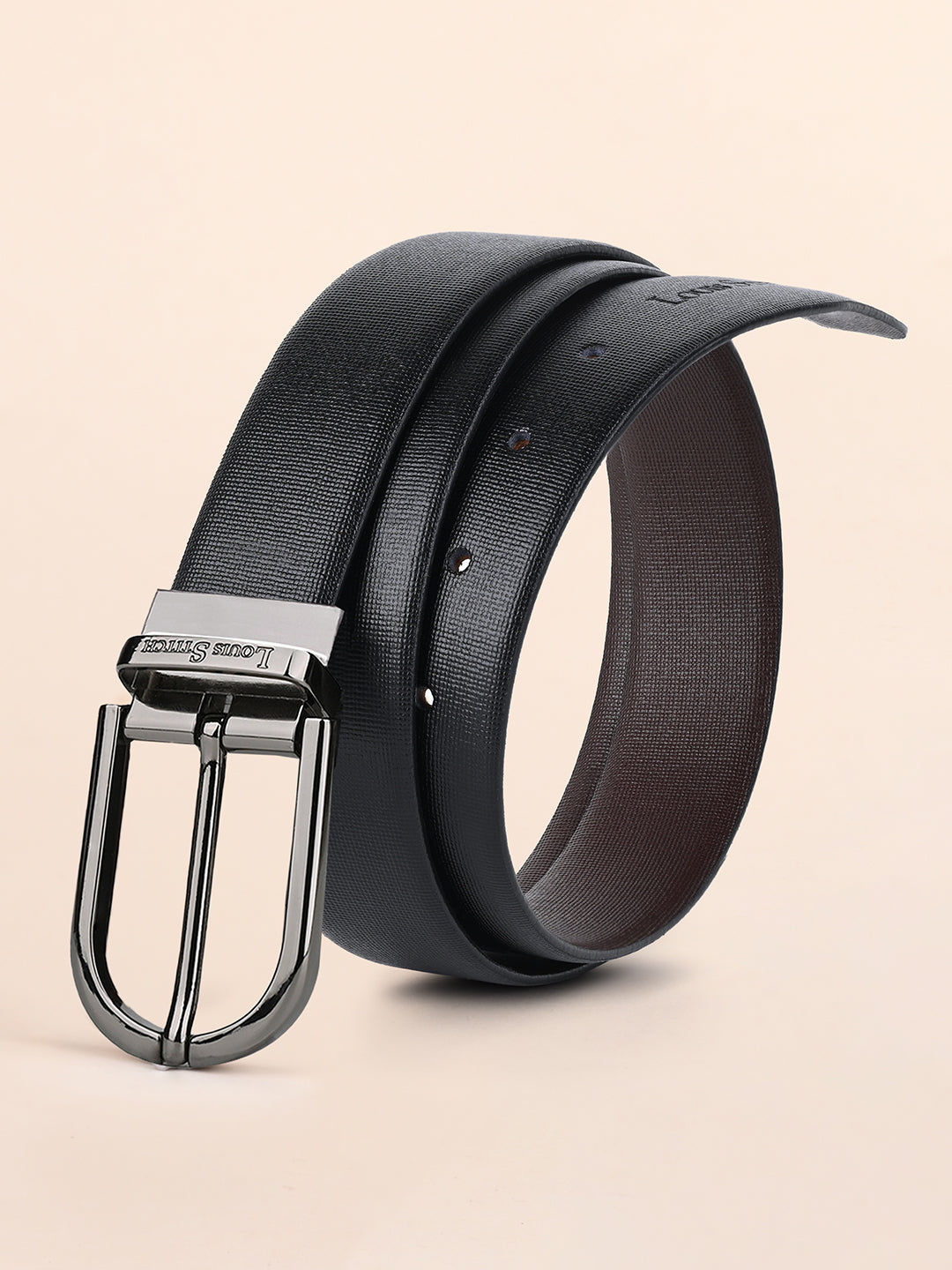 Handcrafted Spanish Leather Reversible Belt For Men
