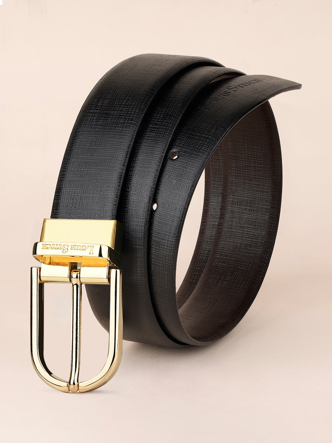 Handcrafted Spanish Leather Reversible Belt For Men