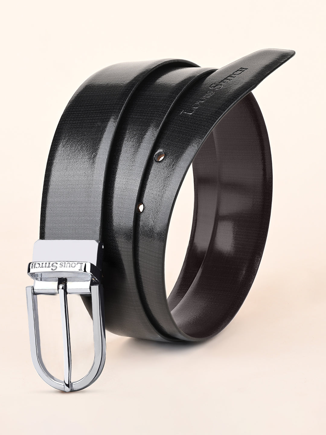 Handcrafted Spanish Leather Reversible Belt For Men