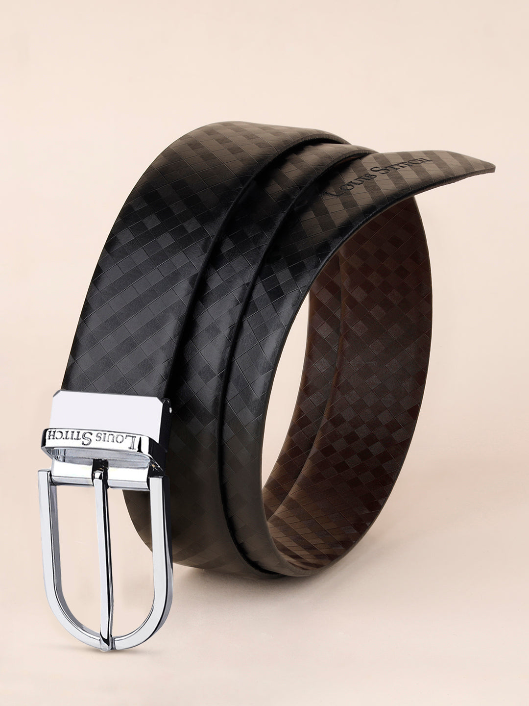 Handcrafted Spanish Leather Reversible Belt For Men