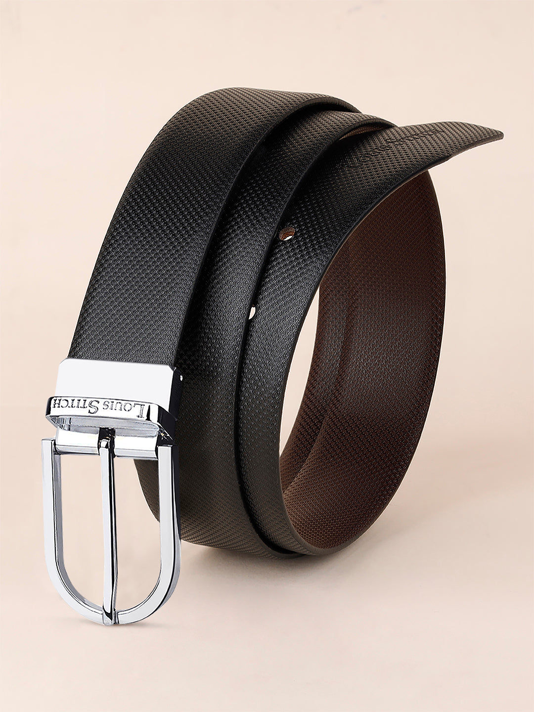Handcrafted Spanish Leather Reversible Belt For Men