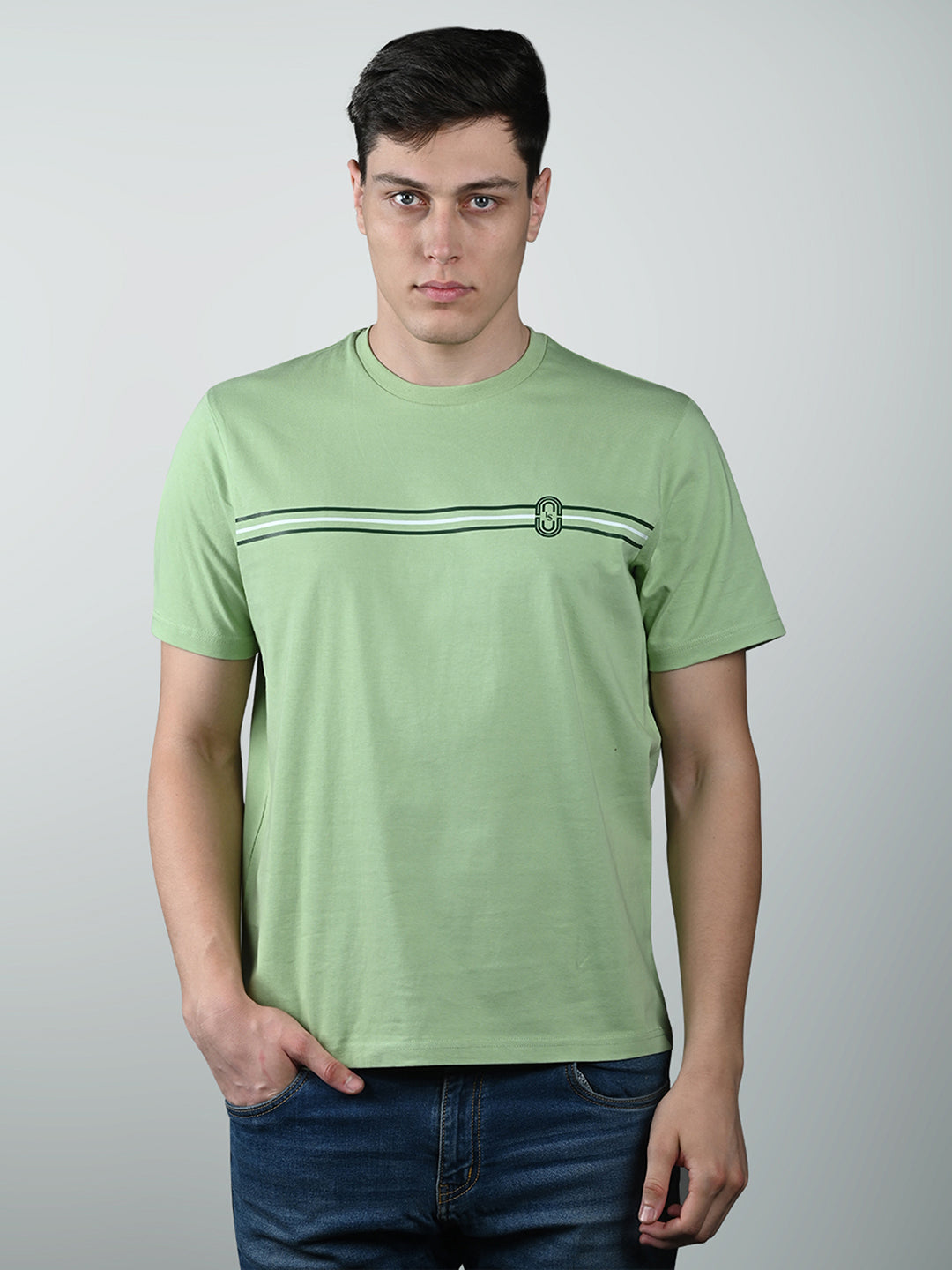 Men's Super Combed Cotton Regular Fit Pack of 2 Roundneck T-shirts