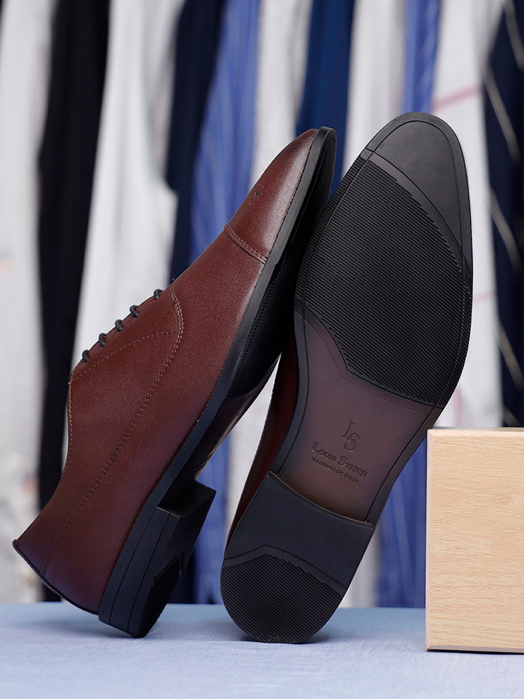 Rosewood Handcrafted Captoe Style Comfortable Laceups Shoes