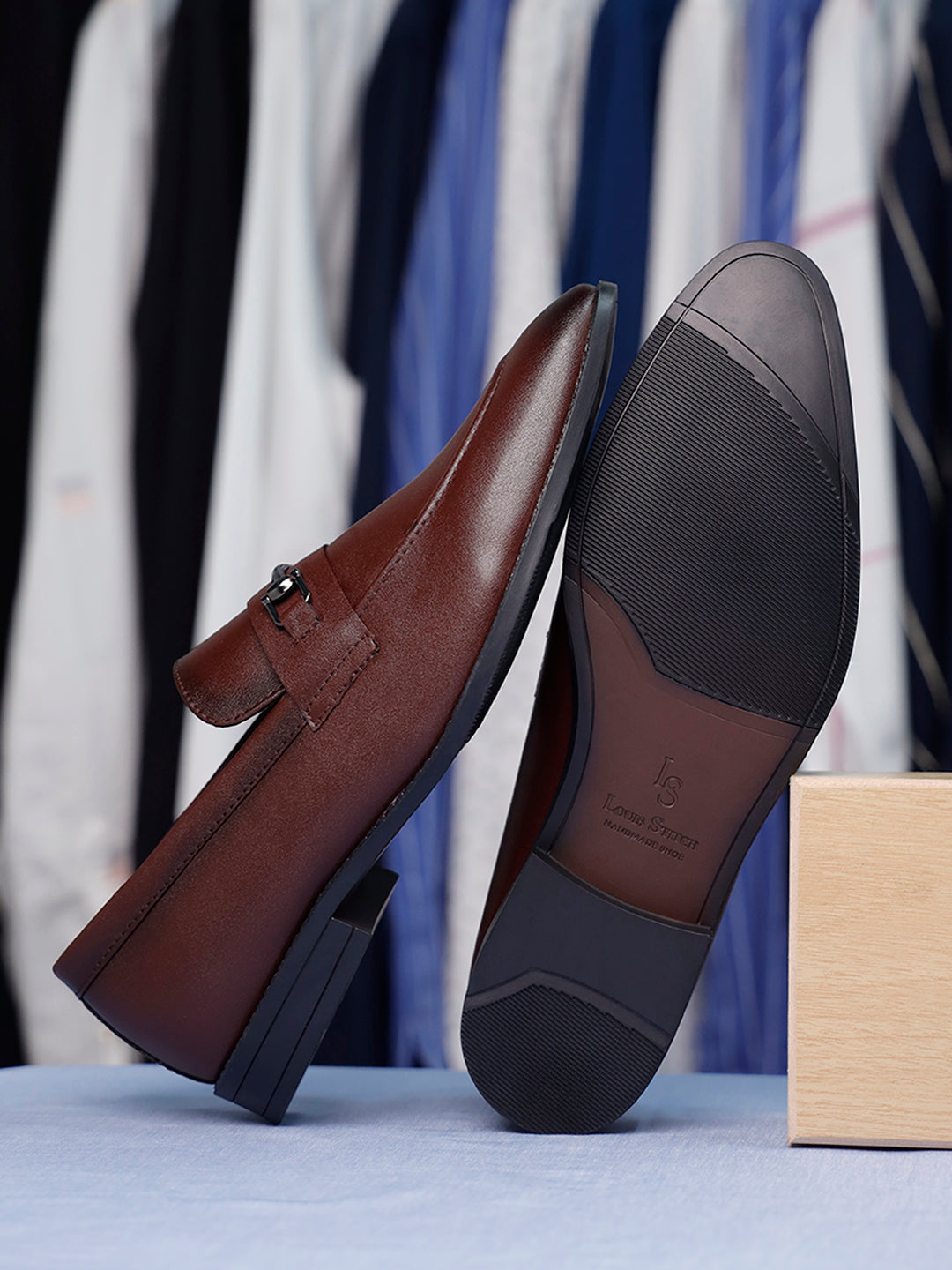 Rosewood Shoes Slipon Style Comfortable Moccasins with Buckle