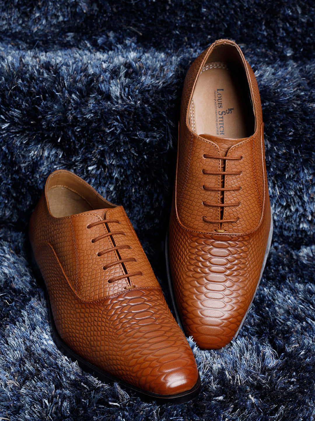 Russet Tan Handmade Premium Italian Leather Derby Shoes