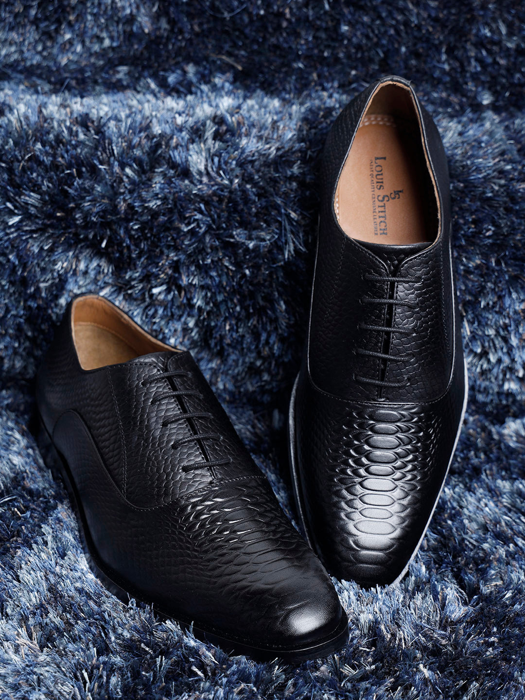 Jet Black Handmade Premium Italian Leather Derby Shoes