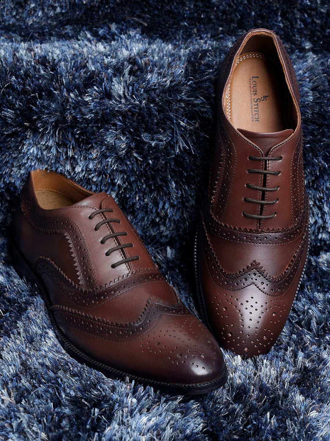 Brunette Brown Handmade Premium Italian Leather Brogues