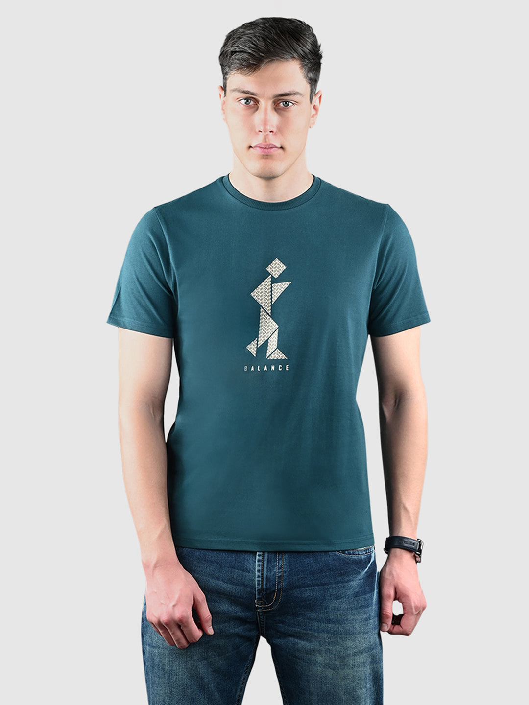 Men's Super Combed Cotton Regular Fit Pack of 2 Roundneck T-shirts