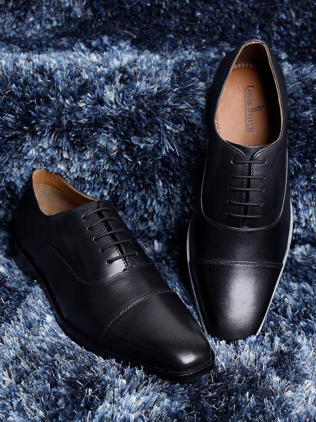Jet Black Handmade Premium Italian Leather Oxfords